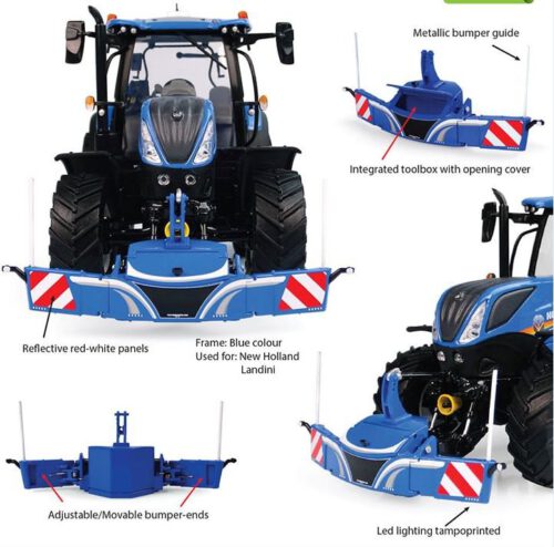 Tractorbumper Safety Weight 800 Kg Blauw