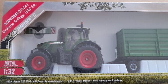 Fendt 722 Vario met 2 Graankarren
