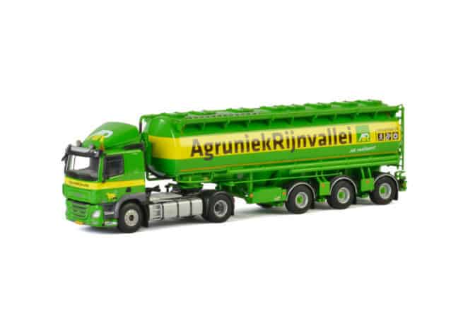 AgruniekRijnVallei; DAF CF Slaapcabine 4x2 Bulk Aanhangwagen Dierenvoer - 3 Assen WSI 010-2480