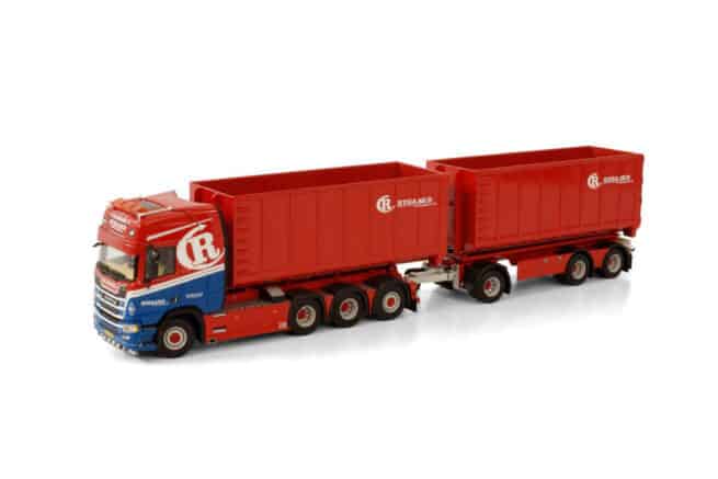 Scania R Highline 8x4 Haakarm Combinatie + Containers Rygaard WSI
