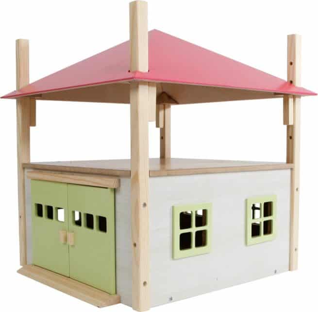 Houten Hooiberg met Berging Roze Kids Globe 610085