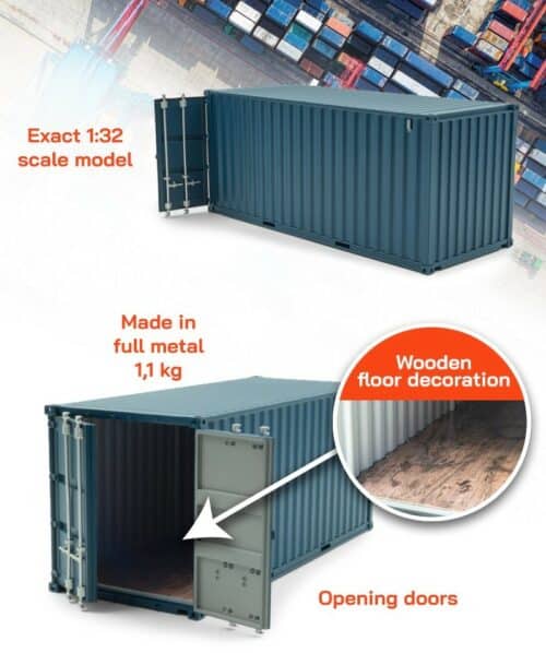 20Ft Container Blauw HO1257