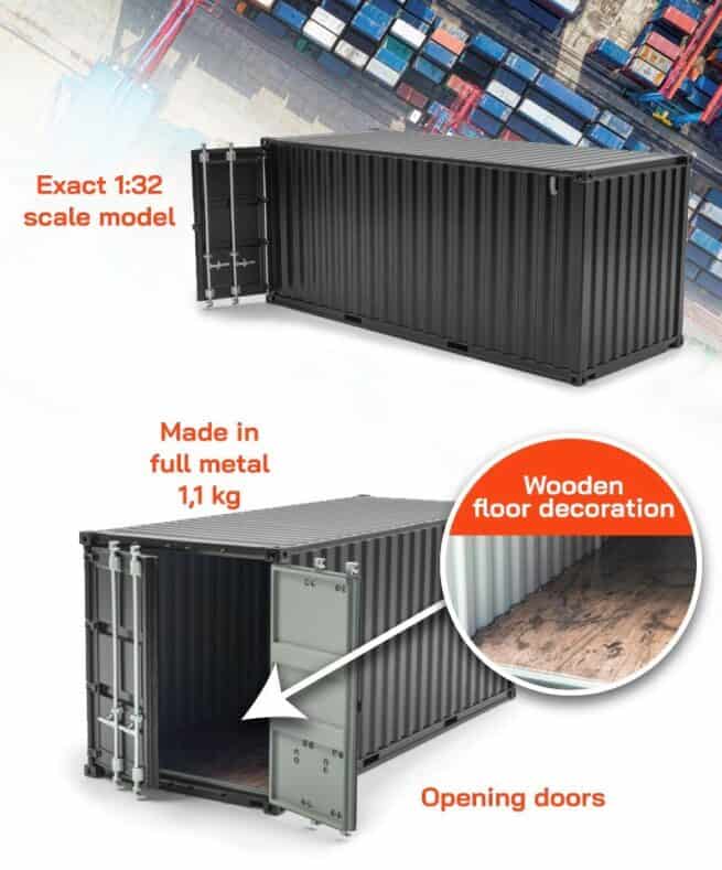 20Ft Container Zwart HO1258