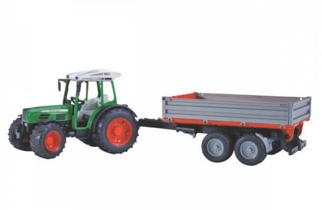 Bruder Fendt 209 S met Aanhanger Bruder 2104