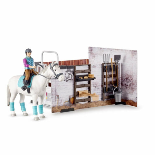 Bruder Paardenstal met Paard en Accessoires Bruder 62506