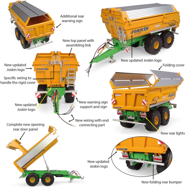 Joskin 22/50 Trans KTP Tandem As Kieper met Afdekkleppen UH6354