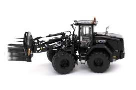 JCB 435S Agri Shovel Black met Opklapbare Grasvork en Snelwissel AT3200183