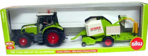 Claas Ares 697 ATZ met Uniwrap Rollant 255 SK7605