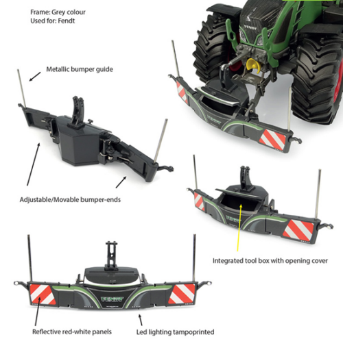 Tractorbumper Safetyweight 800kg Fendt Version UH6667